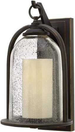 Elstead kinkiet zewnętrzny Quincy E27 brązowy IP44 HK-QUINCY-M