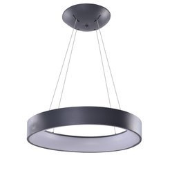 Azzardo SMART lampa wisząca LED Solvent R 45 32W 2680lm 3000/6000K szara Ø45cm AZ3968