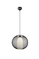 Trio lampa wisząca Filo E27 czarna 313900132