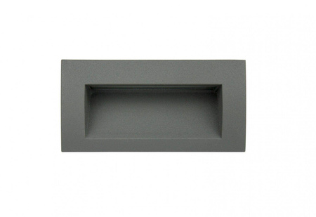 Su-ma oprawa ścienna zewnętrzna LED Mur-Led 3W 120lm 3000K szara IP65 M2031