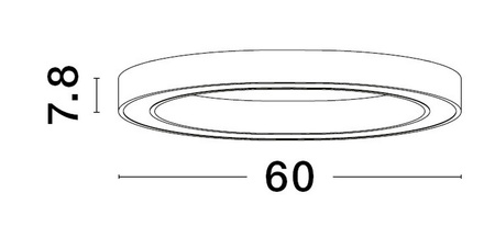 Luces Exclusivas lampa sufitowa LED Milpa ściemnialna Ø 60 cm 40W 2153lm 3000K IP20 złota LE43283