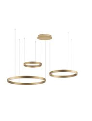 Luces Exclusivas lampa wisząca LED Bari ściemnialna Ø 40-60-80 cm 180W 8891lm 3000K IP20 złota LE44315