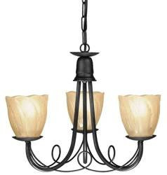 Elstead żyrandol / lampa wisząca Minster 3xE14 czarna MN3-BLACK
