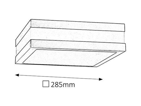 Rabalux plafon Stuttgart 2xE27 biały/chrom IP44 8227
