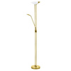 Eglo lampa podłogowa LED Baya 1 (20W 1950lm + 2,5W 240lm + 2,5W 250lm) 2440lm 3000K mosiężna 180cm 93877