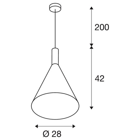 SLV lampa wisząca Phelia E27 czarna 1002950
