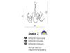 Azzardo żyrandol / lampa wisząca Snake 2 15xG4 biała AZ0172