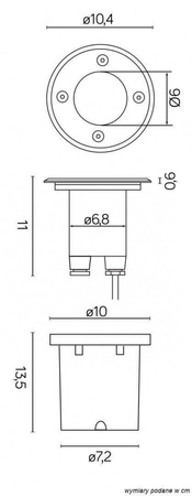 Su-ma oczko chodnikowe (najazdowe) Pabla GU10 stalowe IP67 3725 A