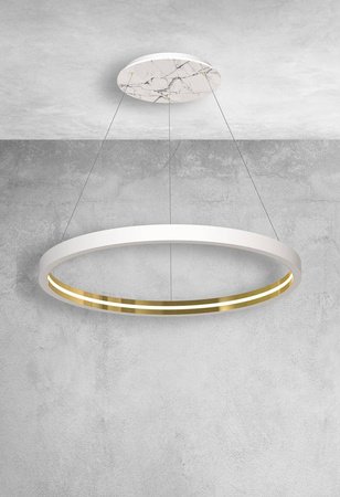 Milagro lampa wisząca LED Cassiopeia 14W 1120lm 3000K biało/złota MZ5040