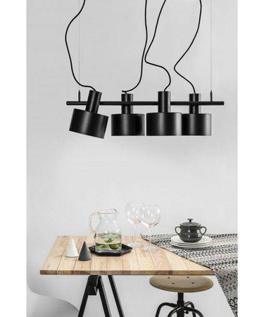 Ummo lampa wisząca Enkel 4 4xE27 czarna EN4422P0