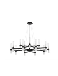 Luces Exclusivas lampa wisząca LED Acuna Ø 120 cm G9 30x5W IP20 czarna LE43347