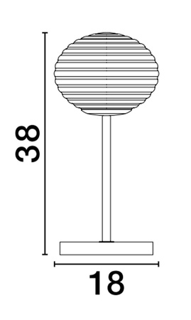 Luces Exclusivas lampa stołowa LED Balaju Ø 18 cm E14 1x5W IP20 złota LE43680