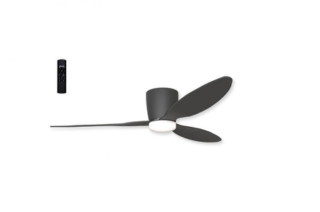 Azzardo wentylator LED Veneti 18W 600lm 3000/4000/5500K czarny AZ4448