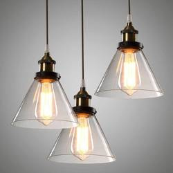 Lumina Deco lampa wisząca Nubi E27 mosiężna LDP 6801-1