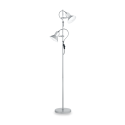 Ideal Lux lampa podłogowa Polly 2xE27 srebrna 154cm 061115