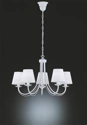 Trio żyrandol / lampa wisząca Cortez 5xE14 biała mat 110600531