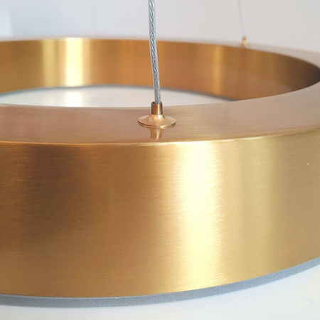 Step Into Design żyrandol / lampa wisząca LED Circle 112W 10640lm 3000K (+pilot) mosiężna 60+80+80cm ST-8848-60+80+80 brass