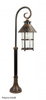 Su-ma lampa stojąca zewnętrzna Toledo E27 czarna/patyna 86cm IP23 K 5002/3/R