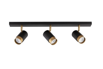 Luces Exclusivas plafon (reflektorki) Cayes 3xGU10 czarno/złoty LE42614