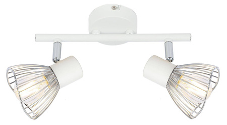 Candellux kinkiet (reflektorki) Fly 2xE14 biały/chrom 92-61966
