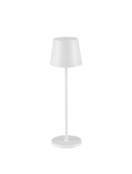 Luces Exclusivas lampa stołowa zewnętrzna LED Adobes akumulatorowa 2W 192lm 2700K IP54 wys. 39,5 cm biała LE73542