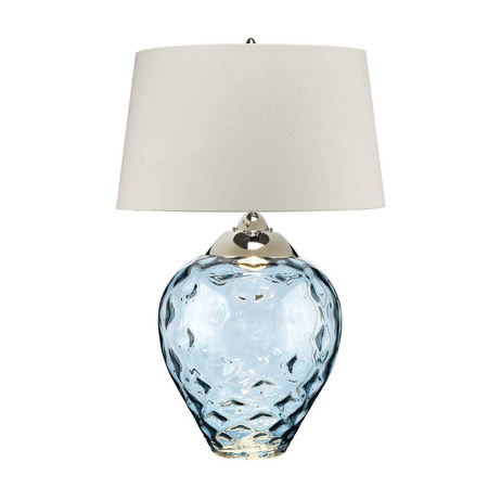 Quintiesse lampka biurkowa Samara 2xE27 + GU10 szaro/niebieska Ø51cm QN-SAMARA-TL-LRG-BLU