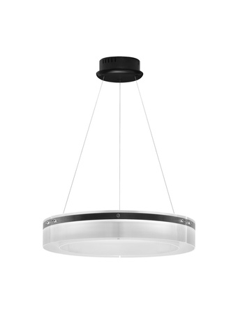 Luces Exclusivas lampa wisząca LED Bajios ściemnialna Ø 70 cm 50W 3143lm 3000K IP20 czarna LE43647