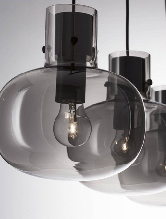 Luces Exclusivas lampa wisząca Padre 3xΕ27 czarna LE42630