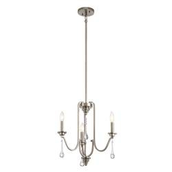 Quintiesse lampa wisząca Karlee 3xE14 ocynk QN-KARLEE3