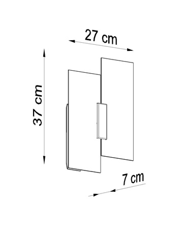 Sollux kinkiet Fabiano 2xE27 biały/chrom SL.0197