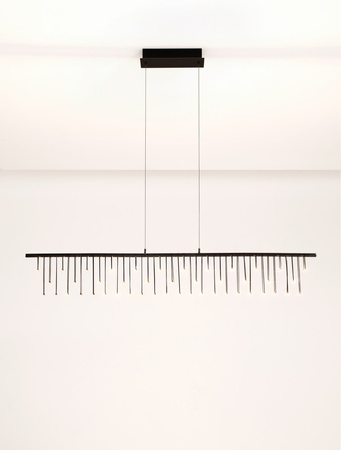 Luces Exclusivas lampa wisząca LED Huaraz ściemnialna 17W 1355lm 3000K IP20 czarna LE44446