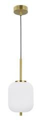 Luces Exclusivas lampa wisząca Pilar E14 biało/mosiężna LE41758