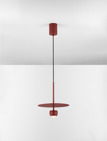 Luces Exclusivas lampa wisząca LED Baila Ø 30 cm 8W 590 lm 3000K IP20 czerwona LE44537