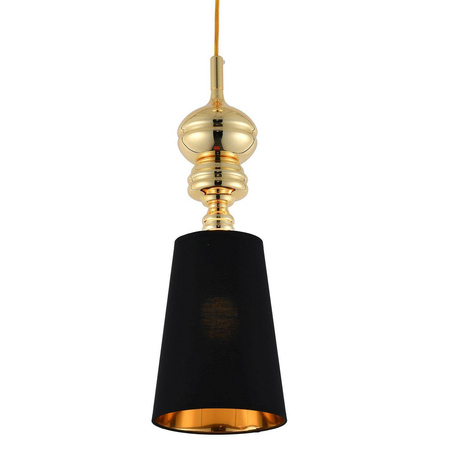 Step Into Design lampa wisząca Queen-1 E27 czarno/złota MP-8846-18 black gold