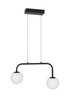 Luces Exclusivas lampa wisząca LED Ubeda 2x(8W 515lm 3200K) 16W 1030lm czarno/biała LE41804
