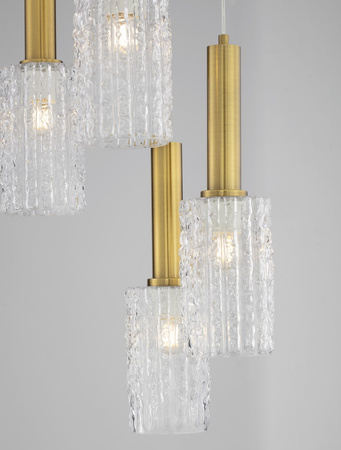 Luces Exclusivas lampa wisząca LED Oroya Ø 43,5 cm E27 5x12W IP20 złota LE44337