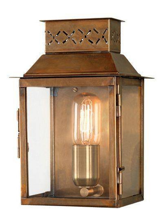 Elstead kinkiet zewnętrzny Lambeth Palace E27 mosiężny IP44 LAMBETH-PALACE