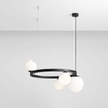 Aldex żyrandol / lampa wisząca Garda 4 Ring E27 + 3xE14 czarna 1099L1_R