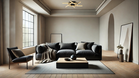 Luces Exclusivas lampa sufitowa LED Charazani ściemnialna 43W 1611lm 3200K IP20 czarno/złota LE44818