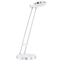 Eglo lampka biurkowa LED Gexo 3W 220lm 3000K biała/chrom 93077