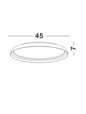 Luces Exclusivas lampa sufitowa LED Batallas ściemnialna Ø 45 cm 38W 2713lm 2700-4000K IP20 biała LE44789