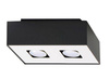 Sollux plafon Mono 2 2xGU10 biało/czarny SL.0071