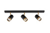 Luces Exclusivas plafon (reflektorki) Cayes 3xGU10 czarno/złoty LE42614