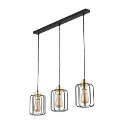 TK Lighting lampa wisząca Galaxy 3xE27 czarno/złota 4716