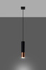 Sollux lampa wisząca Loopez 1 GU10 czarno/miedziana SL.0946