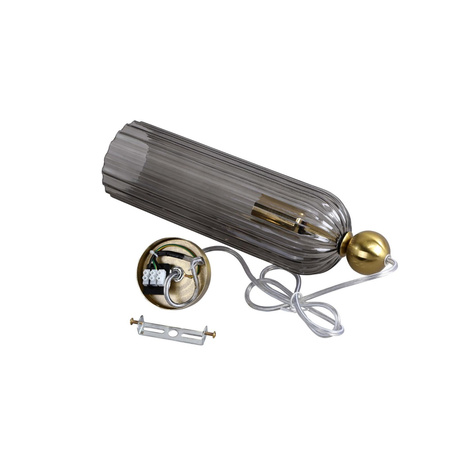 Light Prestige lampa wisząca Piega E14 złoto/dymiona LP-939/1P smoked