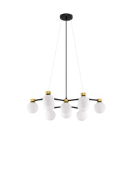 Luces Exclusivas lampa wisząca LED Caminos Ø 66 cm G9 10x5W IP20 czarno/złota LE44543