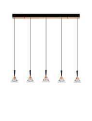 Luces Exclusivas lampa wisząca LED Guay ściemnialna 30W 1558lm 3000K IP20 czarno/złota LE44216