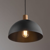 TK Lighting lampa wisząca Oslo E27 czarno/drewniana 4852