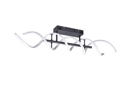 Trio plafon LED Sequence 41W 5000lm 2300/3000/4000K czarny/srebrny 641810205